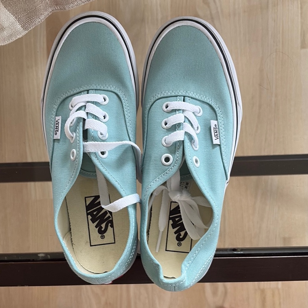 Vans Mint Green Canvas Sneakers
